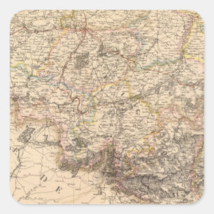 Belgien, Luxemburg Quadratischer Aufkleber