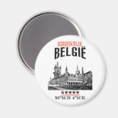 Belgien Magnet (Vorderseite/Rückseite)