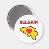 Belgien Magnet (Vorderseite/Rückseite)