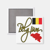 Belgien Magnet (Vorderseite/Rückseite)