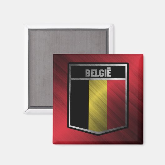 Belgien Magnet (Vorderseite/Rückseite)