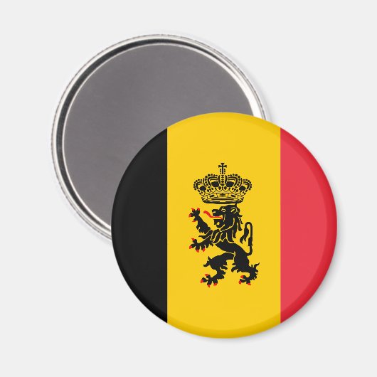 Belgien - Magnet für die Staatsflagge (Vorderseite/Rückseite)