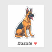 Belgien Malinois (1) Aufkleber (Blatt)