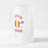 Belgien Mattglas Bierglas (Vorderseite Links)