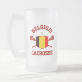 Belgien Mattglas Bierglas (Links)