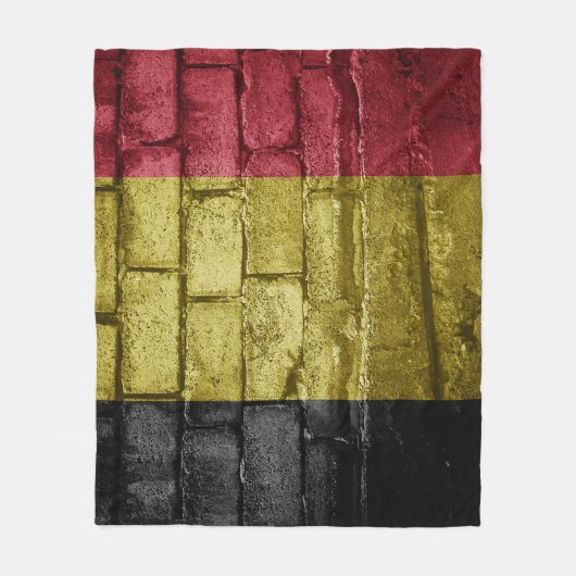 Belgien-Mauer Fleecedecke (Vorderseite)