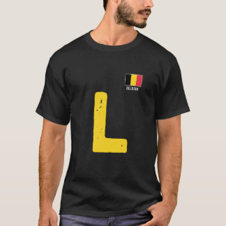 Belgien Menschenflagge Buchstabe L Gruppe Matching T-Shirt