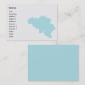 Belgien - mollig visitenkarte (Vorne/Hinten)