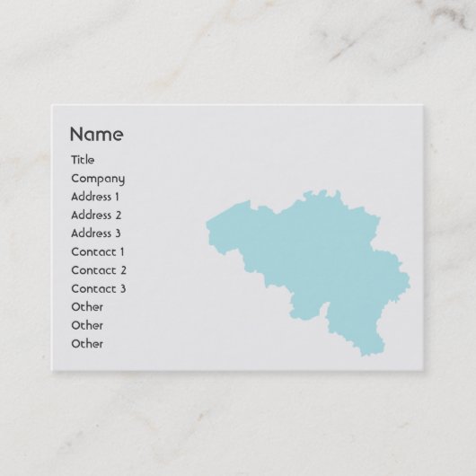 Belgien - mollig visitenkarte (Vorderseite)