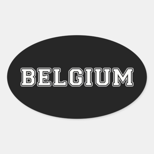 Belgien Ovaler Aufkleber (Vorderseite)