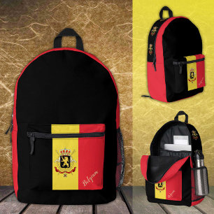 Belgien, patriotischer Rucksack, belgische Flagge Bedruckter Rucksack