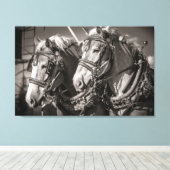 Belgien Pferdezuchtpferde Leinwanddruck (Insitu (Holzboden))