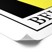 Belgien Poster (Ecke)