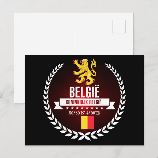 Belgien Postkarte (Vorne/Hinten)