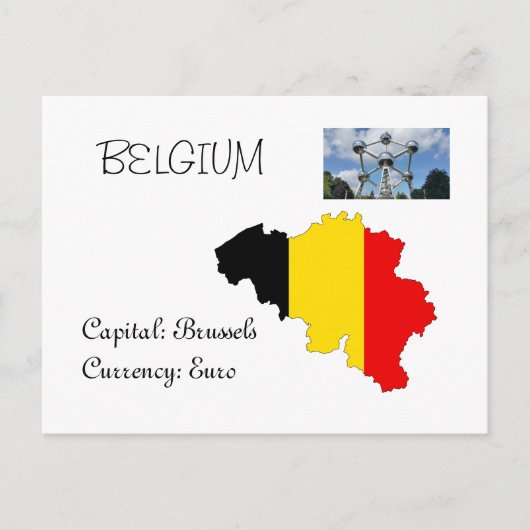 Belgien Postkarte (Vorderseite)
