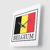 Belgien Quadratische Wanduhr (Winkel)