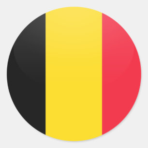 Belgien-Qualität Flaggen-Kreis Runder Aufkleber