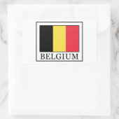 Belgien Rechteckiger Aufkleber (Tasche)