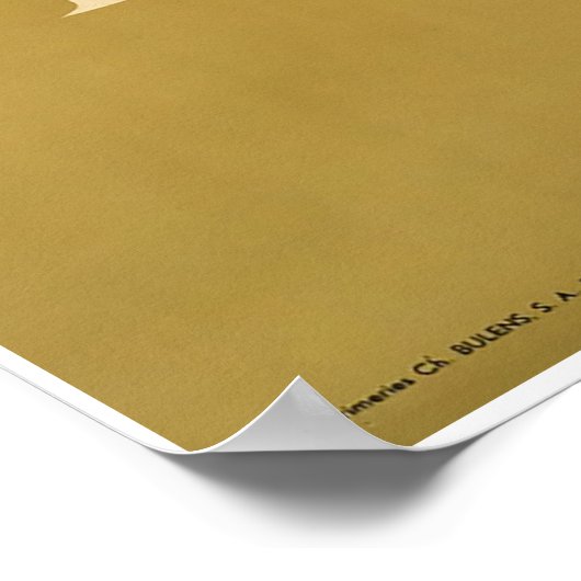 Belgien, Reiseplakat Poster (Ecke)