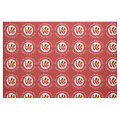 Belgien - Rote LIEBE - Personalisiert Stoff (Fat Quarter (45,7 x 55,9 cm))