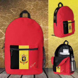Belgien, Rucksack, belgische Flagge / patriotisch Bedruckter Rucksack