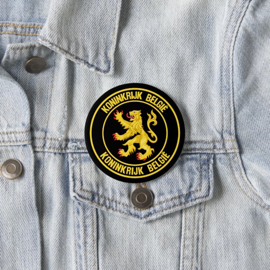 Belgien Runde Emblem Button (Beispiel)