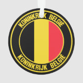 Belgien Runde Emblem Ornament (Rückseite)