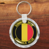 Belgien Runde Emblem Schlüsselanhänger (Vorderseite)
