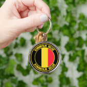 Belgien Runde Emblem Schlüsselanhänger (Hand)