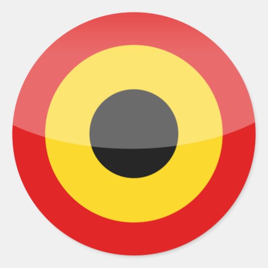 Belgien Runder Aufkleber (Vorderseite)