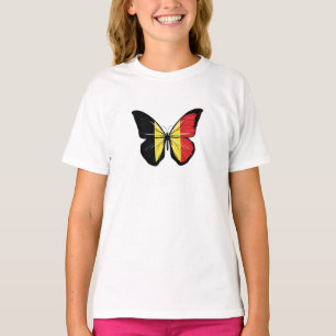 Belgien Schmetterlingsflagge T-Shirt