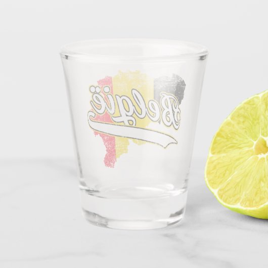 Belgien Schnapsglas (Rückseite)