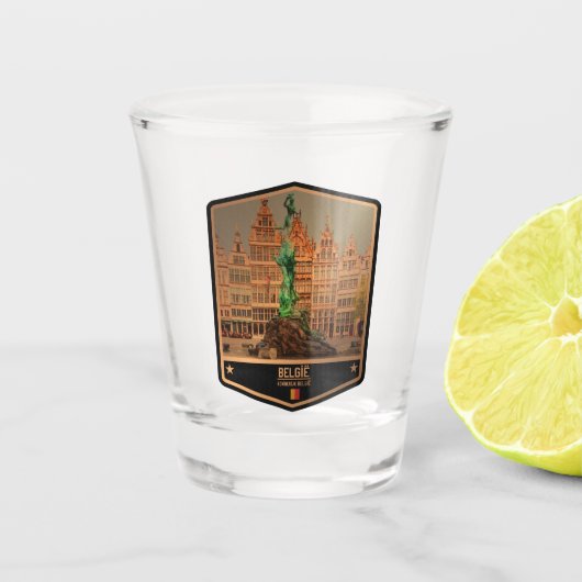 Belgien Schnapsglas (Vorderseite)