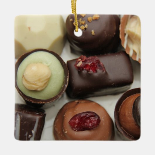Belgien Schokolade Keramikornament (Vorderseite)