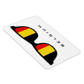 Belgien Shades Custom Text & Color Magnet (Rechte Seite)