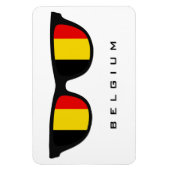 Belgien Shades Custom Text & Color Magnet (Vertikal)