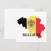 Belgien Silhouette, Flagge, (Vorne/Hinten)