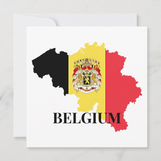Belgien Silhouette, Flagge, (Vorderseite)