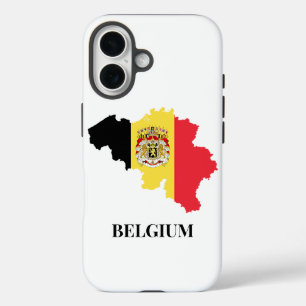 Belgien - Silhouette, Flagge, iPhone 16 Hülle