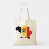 Belgien - Silhouette, Flagge, Tragetasche (Rückseite)