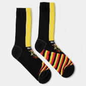 Belgien Socken, belgische Flaggenfarben / Sport Socken (Rechts)