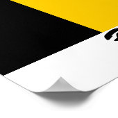 Belgien Sprachenflagge Poster (Ecke)