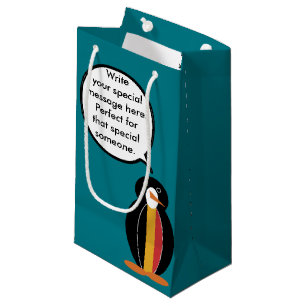 Belgien sprechende Ms Penguin Personalisiert Kleine Geschenktüte