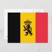 Belgien Staatsflagge Postkarte (Vorne/Hinten)