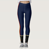 Belgien stripes Flagge Leggings (Vorderseite)