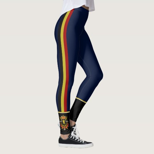 Belgien stripes Flagge Leggings (Rechts)