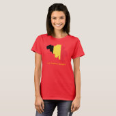 Belgien T - Shirt "Flag Map Les Diables Routers" (Vorne ganz)