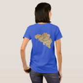Belgien T - Shirt "Flag" und "Karte" (Schwarz voll)