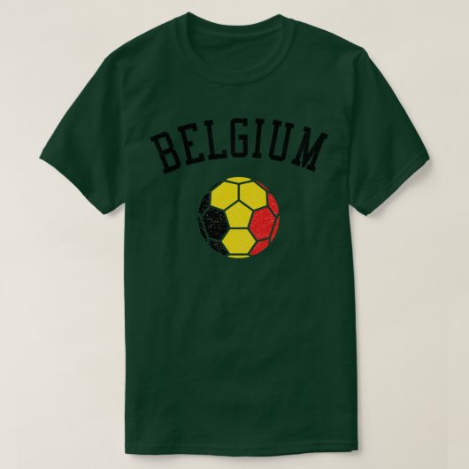 Belgien Team Heritage Flag T-Shirt (Design vorne)