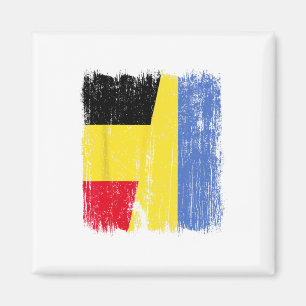 Belgien Ukraine Halbflagge Belgisches Ukrainisches Magnet